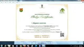 Amrit brikshya andolan certificate