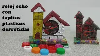 tapitas plásticas fundidas para hacer reloj