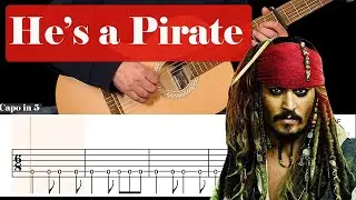 He's a Pirate - Klaus Badelt - Free easy Fingerstyle Guitar Tutorial with Tabs