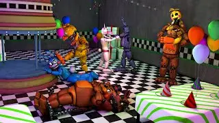 [FNAF C4D SPEED ART] Withereds VS Toys v2