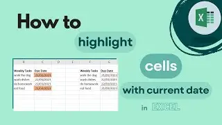 How to Highlight Cells With Current Date In Excel