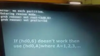 How to fix error: no such partition. Entering rescue mode.