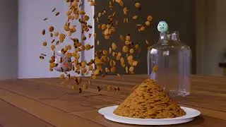 Blender animation | takodachi eat cookies | 吃餅乾!