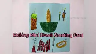 Diwali Greeting card making for kids