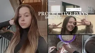Productive days | 2 дня из жизни | колледж, готовка с мамой, цели на февраль