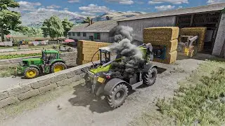 FS 22 Réalisme Maximum | Ramassage de 150 Bottes de paille mais le Télésco tombe en panne | Roleplay