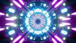 Shining Neon Lights Geometric Background VJ Loop Motion Design