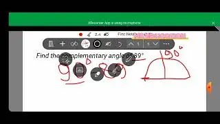How  Find the complementary angle