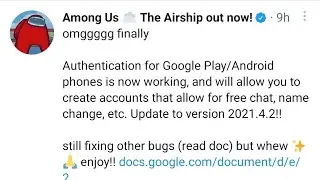 How to sign in among us airship update? (v2021.4.2a) Can't sign in! (Error MismatchedProductUserIDs)
