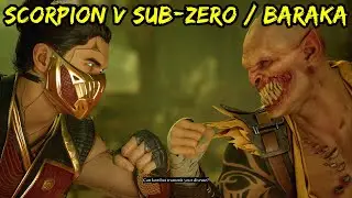 Scorpion v Sub-Zero / Baraka - Kombat League Season of the Dark Dragon - Mortal Kombat 1