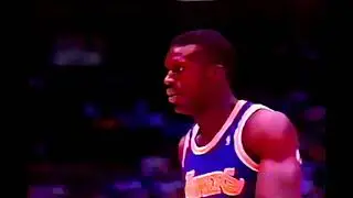 Lakers at Nets, 1989 (Whitney anthem)(Kareem ceremony in separate video)