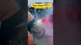 R15 Burnout 🫣🥵 || Tyre Blast??💥 || #burnout #r15 #shorts