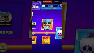 ✨I UNLOCKED THE RONIN RUFFS SKIN✨ | (and a pinpacket💩) | #shorts #BrawlStars