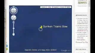 Wreck of the Titanic in Google Earth Map (3d KMZ Model)