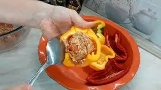 фарширований перець з чорним часником