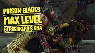 Max Level Poison Blades Build 🤢🔥 Berserkers And Gna | Maxed Kratos | Gow Ragnarok