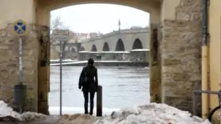 Fast flowing danube