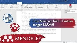 Tutorial MENDELEY Lengkap membuat Daftar Pustaka Otomatis