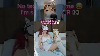 SCROLLING SHORTS IN VR PASSTHROUGH BIG SCREEN. No Tech Neck. Mixed Reality. Quest 3