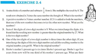 Ch 2 Linear Equation In One Variable || Exercise 2.4 || Class 8 Maths || RBSE CBSE NCERT