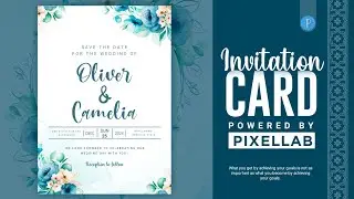 Invitation Card Design Pixellab❣️