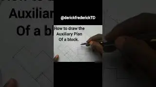 Auxiliary Projection of a Truncated Block #EngineeringDrawing #TechnicalDrawing #AuxiliaryProjection