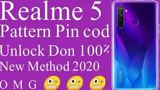 Andriod Realme  5 Pattern Pin Cod Unlock New Method 2021/Realme Rmx1911  Hard Reset 100% Work