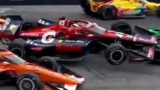 2024 Christian Lundgaard airborne crash @ Detroit