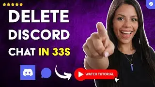 How to DELETE a CONVERSATION in DISCORD in 33 S