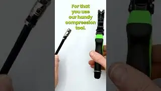 How to Put an F Connector Onto Coaxial Cable 