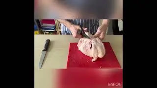 Jointing a whole chicken