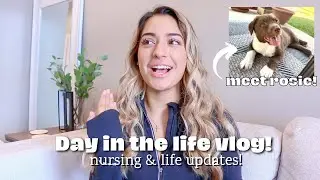 L&D nurse Vlog (& tips) and MEET MY PUPPY!