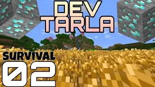 DEV TARLA VE ELMAS KAPIŞMASI!! - Minecraft Survival BÖLÜM 2 | Minecraft Survival TARLA Yapımı