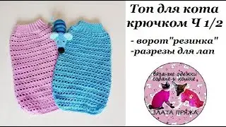 43. МК Топ для кота крючком Ч1