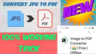 How to Convert IMAGE To PDF Form In Android Mobile || 2020 TRICK ||  100% WORKING