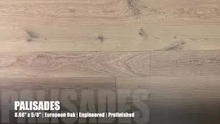 8.66" x 5/8" Engineered European Oak Palisades Hardwood Flooring