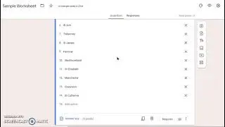 Dropdown Questions in Google Form