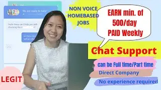 Chat based job (work from home) Part time/Full time - Php500/day | Sincerely Cath