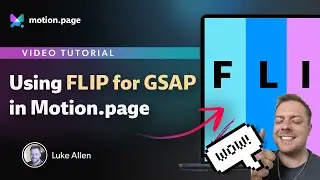 Using GSAP's Flip Plugin in Motion.page! 🔥