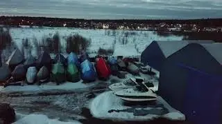 Яхт-клуб Степаньково,канал им.Москвы.Вечерний полет на  квадрокоптере DJI Mavic Pro