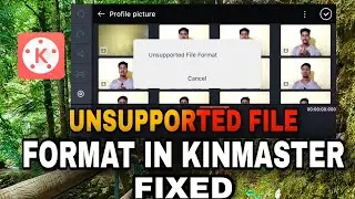 Unsupported file format in kinemaster | kinemaster problem fix | kinmaster problem !🤔