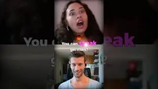 Brazilian Girl surprise Polyglot German by speaking German!