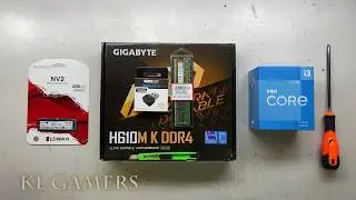 intel Core i3 12100 GIGABYTE H610M K DDR4 Kingston NV2 TOTOLINK 2024 Office PC Build