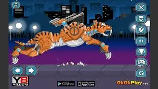Create Robot Carnotaurus, Tanystropheus and Rampage Smilodon