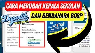 How to Change the Principal in Dapodik | Easy