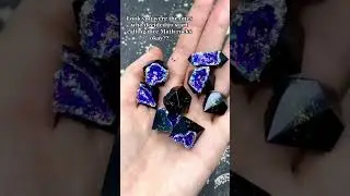 I take the phrase "math rocks" quite seriously #dice #craft #art #geode #dnd #ttrpg #wip #gaming