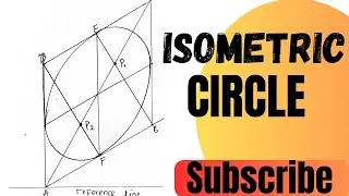 How to draw an isometric of a circle| Engineering drawing