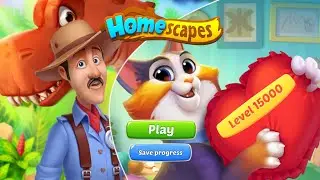 LEVEL 15000 - Homescapes - JURASSIC WORLD & MAINE COON SEASONS - Full Story