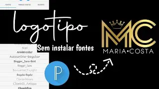 COMO FAZER LOGOTIPO NO PIXELLAB *sem instalar fontes*
