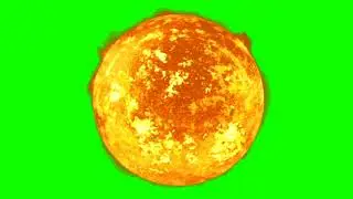 Bola de fogo fire ball Green Screen Croma Key